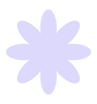 Light purple 8 petal flower