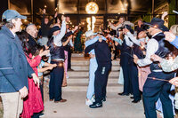 Bride and Groom kissing at their sparkler send off after their wedding at Loco Lake Event Venue captured by Graceful Ray Photography in Fort Worth Texas