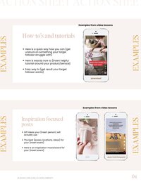 Action Sheets - Instagram for Small Business E-book