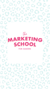 The Marketing School for Makers iPhone mockup