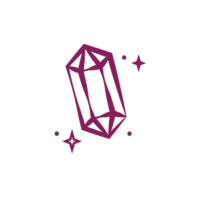 magenta crystal icon