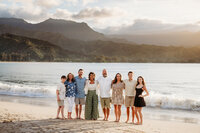 Extended Family Session at Hanalei Bay
