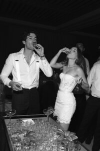 Fashion-forward couple NYC wedding photography editorial lens