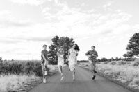 Family posing in a natural outdoor setting during a Bend, Oregon session.