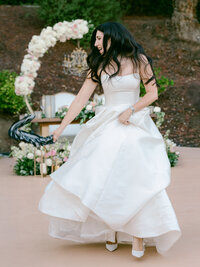 Luxury Temecula wedding photographed by Michael Asmussen, featuring refined fashion, elegant décor, champagne celebrations, and a Sophisticated editorial wedding style in Southern California wine country.