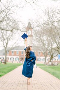 Quinnipiac University cap and gown photos