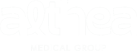 Text based logo with words "Althea Medical Group"