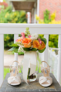 Baltimore Wedding Photographer -  Wedding Flowers and shoes