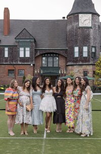 Tennis Hall of Fame, Newport Rhode Island, wedding welcome party. Deborah Zoe Photography. Newport Wedding Photographer