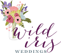 Wild Iris Flower Jar Logo