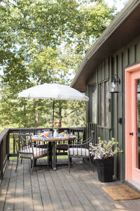 Rustic Cabin Interior Decorator by BonBoni Interior Design in St. Louis