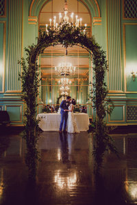 Tiffany and William hosted an elegant wedding at The Green Room which was a serious jaw-dropping venue with all the gold accents, stairway, and all the simple details. This was an elegant wedding from the get-go and we couldn’t have asked for a more perfect couple to get these amazing shots from. Tiffany looked like she could be a model for a vintage magazine with her bright red lips, classic hair, stunning hairpiece, and vintage style wedding dress to top it off. We loved everything about this wedding but most of all the love that was shared between these two lovebirds. 7 years of memories together and watching William see his gorgeous bride for the first time was epic! We love you guys and are so thankful to have been apart of your big day!!