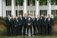 Groom and groomsmen photographs
