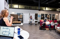 Jill Wright facilitating an interactive professional development workshop for employees and leaders.