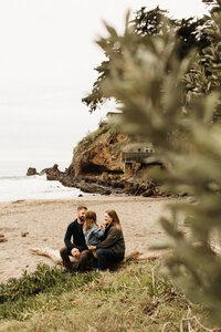 Christchurch family photoshoot on the beach