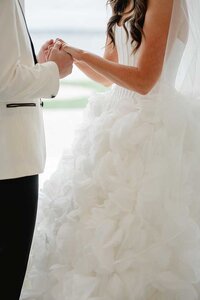 couple embraces newport wedding photos