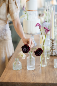 Custom floral votives by Flowergirl Cville - photo by Jo Mahoney.