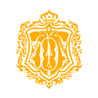 Branding graphic emblem for Ivory Door Studio in yellow
