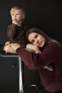 Boston Motherhood Photographer. Boston Motherhood Portraits. Boston Family Photographer. In studio motherhood portraits. Editorial Motherhood Portraits. North Shore Family Photographer. Deborah Zoe Photography.