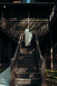 Newly married couple doing documentary and cinematic photos for their wedding / elopement at their blue ridge airbnb. Photos by Crimson Conure Photography based in Kennesaw, Georgia and Denver, Colorado