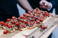 Canapes served at Brindabella Hills Winery