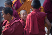 Novice monks at Chiwong monastery