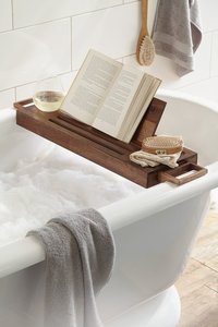 bath tub with book stand