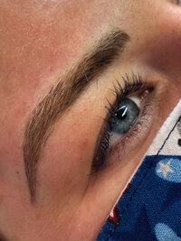 Before and after microblading