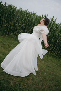 Sophisticated editorial wedding photography capturing fashion forward aesthetics at Connecticut luxury destination venue. Lauren Alatriste's editorial approach creates luxury wedding imagery that showcases both artistic vision and genuine emotional authenticity.