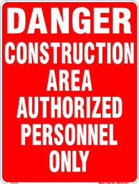 danger construction area