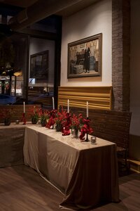 South End Baby Shower at Coppa with Fallon Carter Events. An intimate celebration for family and friends. Cozy, modern with a focus on connection. Deborah Zoe Photography. Boston Event and Portrait Photographer.
