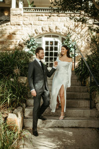 Burnt Orange Mosman Elopement Wedding Photography by Akaness Sharks Photo-8