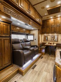 Horse trailer living quarters