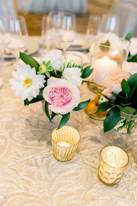 InterContinental-Wharf-DC-wedding-florist-Sweet-Blossoms-mixed-candle-centerpiece-Kir2Ben-Photography