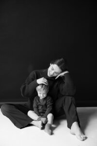 Boston Motherhood Photographer. Boston Motherhood Portraits. Boston Family Photographer. In studio motherhood portraits. Editorial Motherhood Portraits. North Shore Family Photographer. Deborah Zoe Photography.