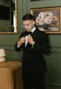 Groom in suit