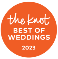 Orange Badge for the Best of Wedding on The Knot