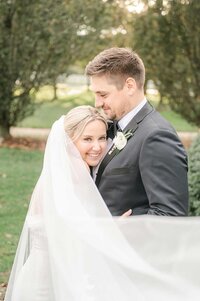 Mollys veil and wedding dress