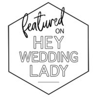 featured on Hey Wedding Lady badge