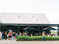 Building Patio of People