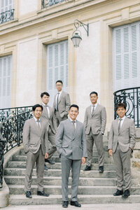 Groomsmen | Chateau de Santeny Editorial Wedding Photography France | Juno by Julia C. Vona