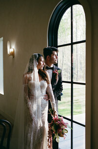 Bride and groom candid portrait, DFW wedding photography