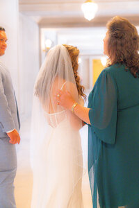 moment before ceremony at san francisco city hall wedding