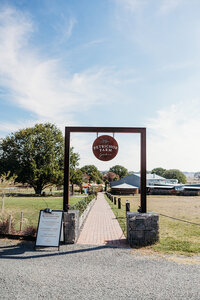 Petrichor Farm entrance sign