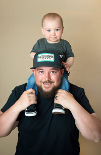 First Birthday Photo with Dad
