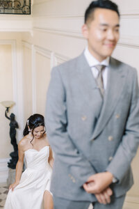 First Looks | Chateau de Santeny Planner-Led Wedding Photography Paris | Juno by Julia C. Vona