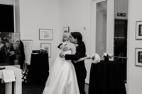 Davenport Wedding Venue | The Figge Museum Wedding | Quad Cities Wedding Photographer | Black Tie Wedding in Davenport, IA-66