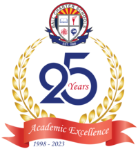 School crest celebrating 25 years