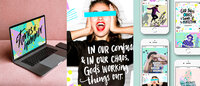 Stories of Summer campaign shown across a laptop, portrait photography, and phone mockups