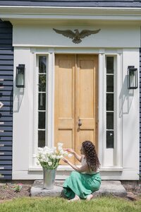 Lifestyle branding images showcasing Cherry Hill Flower Farm. A mix of portraits and candids to be used across social media and web presence. New Hampshire Branding Photographer for small businesses and creatives. Deborah Zoe Photography.